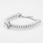 Artificial Leather Pet Collar, Crystal Bow Pendant Dog Necklace, Rhinestone Pearl Neck Strap for Dogs Cat Pet Supplies(L-B)