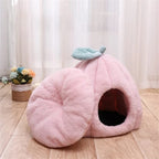 Cats Kennel Mats Pet Supplies Bed Sleeping Small Plush Warm Cats Bed Cave Accessories (C L code)