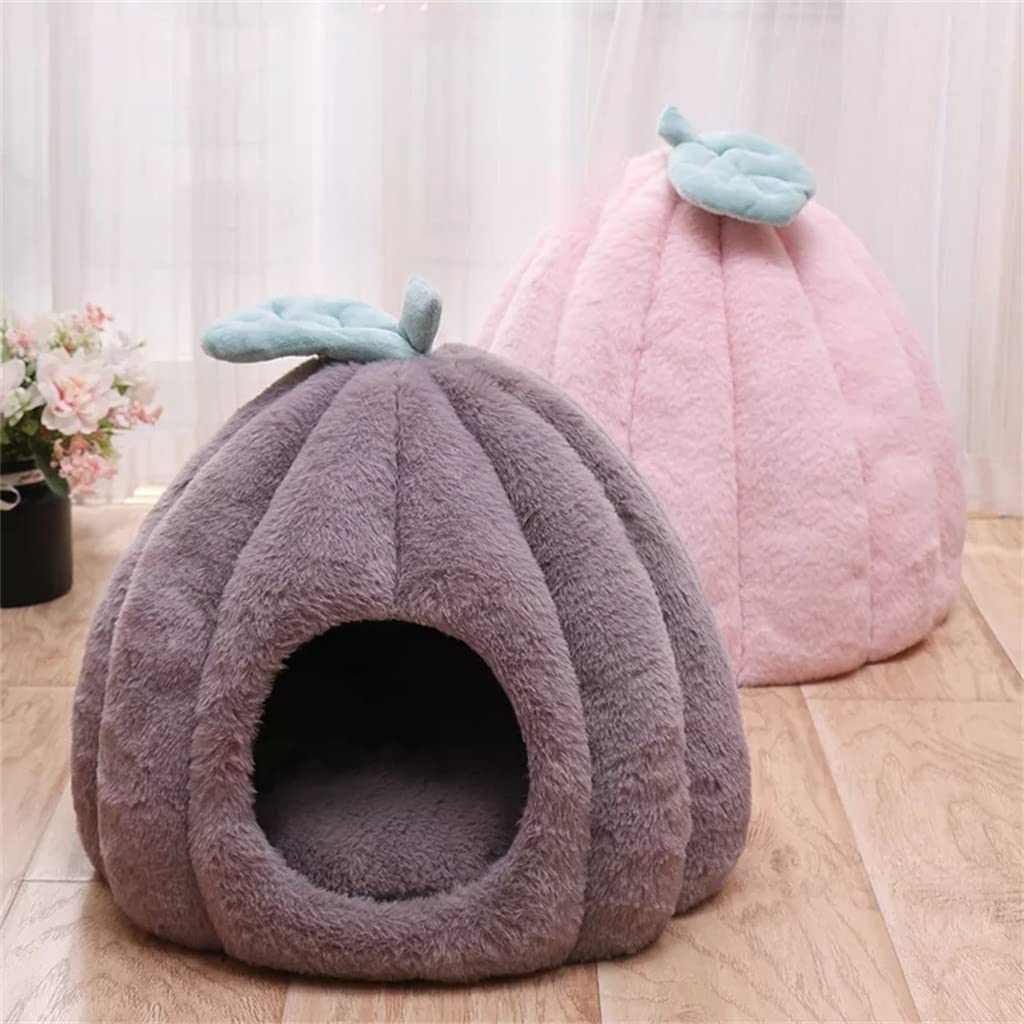 Cats Kennel Mats Pet Supplies Bed Sleeping Small Plush Warm Cats Bed Cave Accessories (B L code)