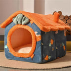 Cats Warm House Type Cats House Kennel Soft Cats Bed Cats Bed Warm Pet Cats Supplies (A M code)