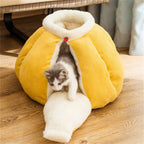 Cats House Four Seasons Universal Winter Warm Cats Pet House Villa Kennel Small Dog Pet Cats Supplies (A 40 * 40 * 38CM)
